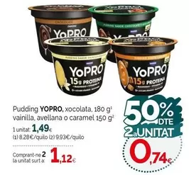 Oferta de YoPRO - Pudding por 1,49€ en Condis