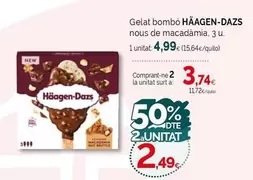 Oferta de Häagen-Dazs - Gelat Bombo por 4,99€ en Condis
