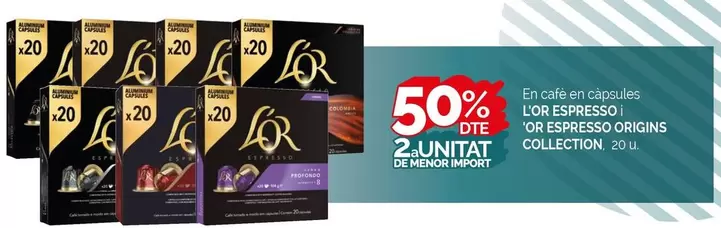 Oferta de L'Oréal - En Referencias Seleccionadas De Or Espresso Origins Collection en Condis