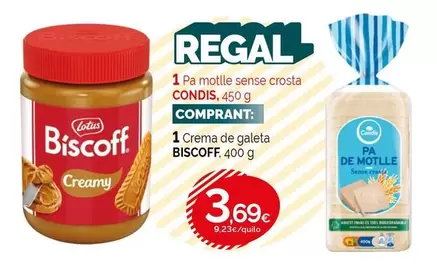 Oferta de Lotus - 1 Crema De Galeta por 3,69€ en Condis