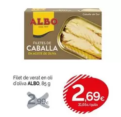 Oferta de Albo - Filet De Verat En Oli D'oliva por 2,69€ en Condis