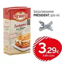 Oferta de Président - Salsa Beixamel por 3,29€ en Condis
