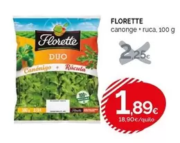 Oferta de Florette - Canorge + Ruca por 1,89€ en Condis