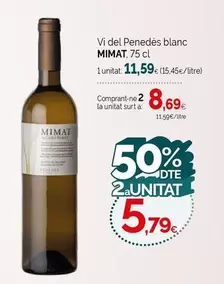 Oferta de Mimat - Vi Del Penedes Blanc por 11,59€ en Condis
