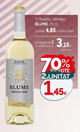 Oferta de Blume - Vi Rueda Verdejo por 4,85€ en Condis