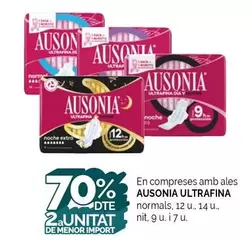 Oferta de Ausonia - En Compreses Amb Ales Normals en Condis