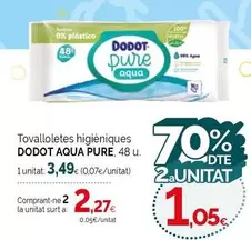 Oferta de Dodot - Tovalloletes Higieniques por 3,49€ en Condis