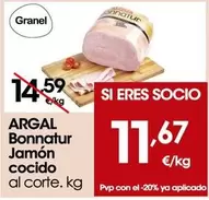 Oferta de Argal - Bonnatur Jamón Cocido  por 14,59€ en Eroski