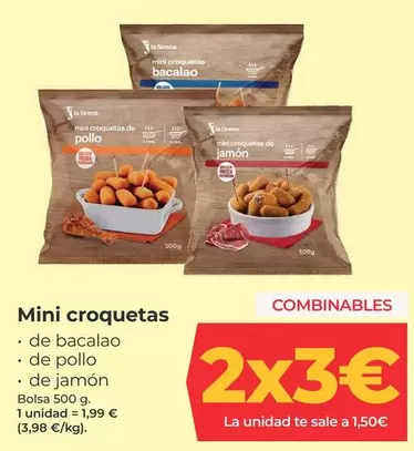 Oferta de La Sirena - Mini Croquetas por 1,99€ en La Sirena