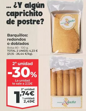 Oferta de Total - Barquillos: Redondos O Dobrados por 2,49€ en La Sirena