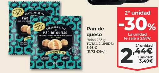 Oferta de Free - Pan De Queso por 2,44€ en La Sirena