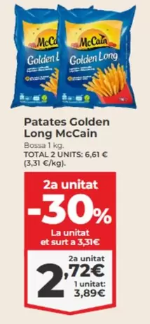 Oferta de McCain - Patates Golden Long por 3,89€ en La Sirena