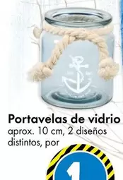 Oferta de Portavelas De Vidrio por 1€ en TEDi