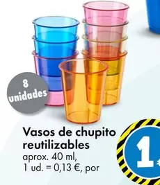 Oferta de Vasos De Chupito Reutilizables por 1€ en TEDi