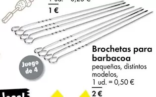 Oferta de Brochetas Para Barbacoa por 0,5€ en TEDi