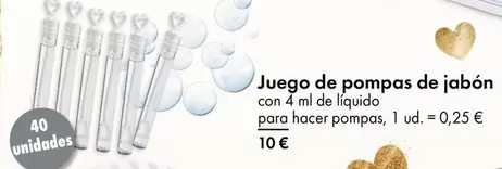 Oferta de Juego De Pompas De Jabón por 10€ en TEDi