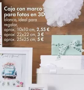 Oferta de Caja Con Marco Para Fotos En 3D por 2,55€ en TEDi