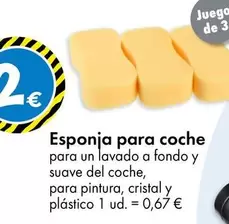 Oferta de Esponja Para Coche por 2€ en TEDi