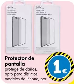 Oferta de Protector De Pantalla  por 1€ en TEDi