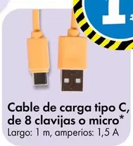 Oferta de Cable De Carga Tipo C, De 8 Clavijas O Micro por 1€ en TEDi