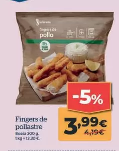 Oferta de Fingers De Pollastre por 3,99€ en La Sirena
