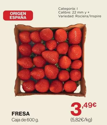 Oferta de Origen - Fresa por 3,49€ en Hipercor