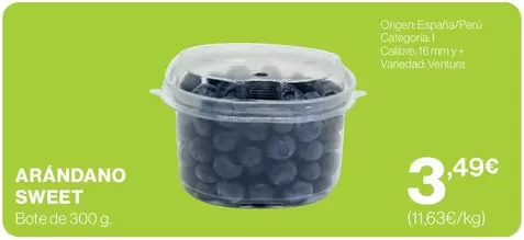 Oferta de Origen - Arándano Sweet por 3,49€ en Hipercor