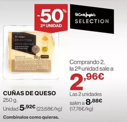 Oferta de Cunas De Queso por 5,92€ en Hipercor