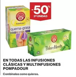 Oferta de Pompadour - En Todas Las Infusiones Clasicas Y Multinfusiones en Hipercor