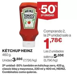 Oferta de Heinz - Ketchup por 3,55€ en Hipercor