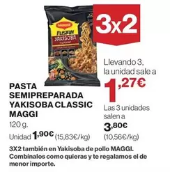 Oferta de Maggi - Pasta Semipreparada Yakisoba Classic por 1,9€ en Hipercor