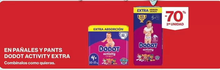Oferta de Dodot - En Pañales Y Pants Activity Extra en Hipercor