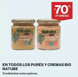 Oferta de Natube - En Todos Los Pures Y Cremas Bio en Hipercor