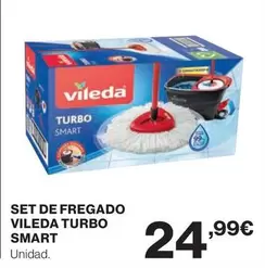 Oferta de Vileda - Set De Fregado Turbo Smart por 24,99€ en Hipercor