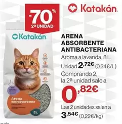 Oferta de Katakán - Arena Absorbente Antibacteriana por 2,72€ en Hipercor