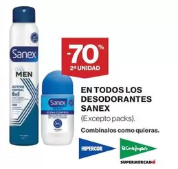 Oferta de Sanex - En Todos Los Desodorantes en Hipercor