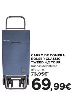 Oferta de Rolser - Carro De Compra Classic Tweed 4,2 por 69,99€ en Hipercor