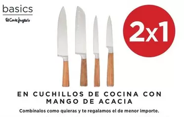 Oferta de Mango - En Cuchillos De Cocina Con Mango De Acacia en Hipercor