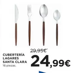 Oferta de Santa clara - Cubertería Legares por 24,99€ en Hipercor