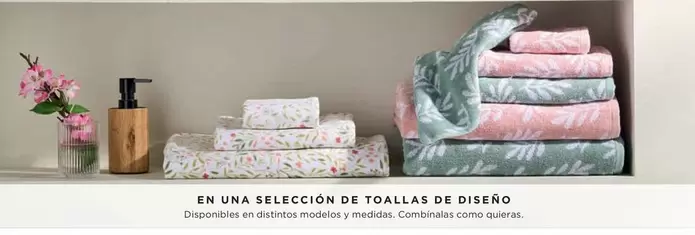 Oferta de En Una Seleccion De Toallas De Disero en Hipercor