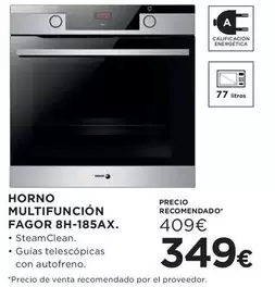 Oferta de Fagor - Horno Multifuncion 8h-185ax por 349€ en Hipercor