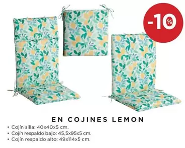 Oferta de En Cojines Lemon en Hipercor