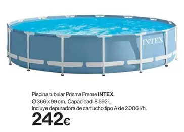 Oferta de Intex - Piscina Tubular Frame por 242€ en Hipercor