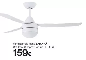 Oferta de Saman - Ventilador De Techo por 159€ en Hipercor