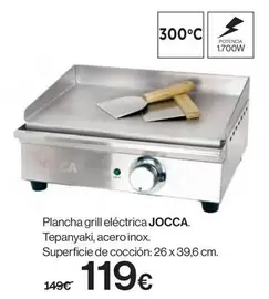 Oferta de Jocca - Plancha Grill Eléctrica por 119€ en Hipercor