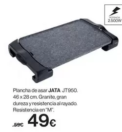Oferta de Jata - Plancha De Asar Jt950 por 49€ en Hipercor