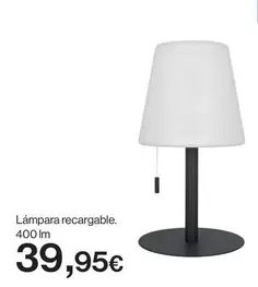 Oferta de Lámpara Recargable por 39,95€ en Hipercor