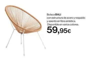 Oferta de Butaca Bali por 59,95€ en Hipercor