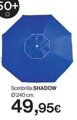 Oferta de Sombrilla Shadow por 49,95€ en Hipercor
