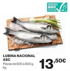 Oferta de Lubina Nacional por 13,5€ en El Corte Inglés